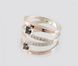 Серебряное кольцо с пластинами золота 224к 15