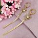 Серьги подвески Xuping Бабочки медицинское золото позолота 18К А/В 1-4293