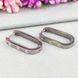 Сережки STAINLESS STEEL медична сталь родій А/В 10-0645 А/В 10-0645 фото 2