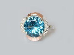 Серебряное кольцо с пластинами золота 212к 22