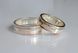 Обручальное кольцо из серебра с золотом Обр46 15