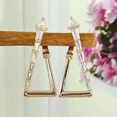 Серьги Xuping медицинское золото позолота 18К английский замок А/В 1-4198
