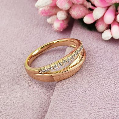 Каблучка Xuping медичне золото позолота 18К   , 17,5