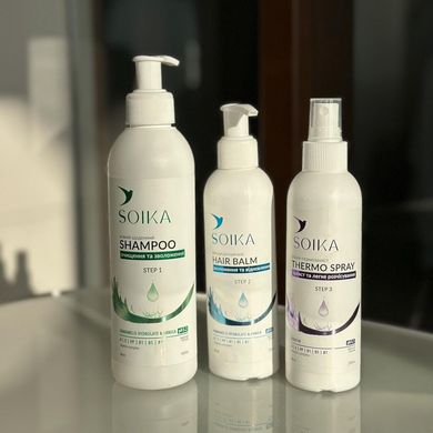 Спрей-термозащита для волос "Защита и легкое расчесывание" Soika 200 мл