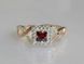Серебряное кольцо с пластинами золота 190к 15