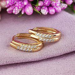 Серьги Xuping медицинское золото позолота 18К А/В 1-4199
