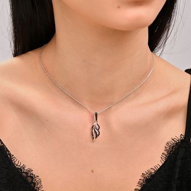 Срібна підвіска з пластинами золота (1032п)