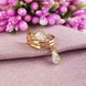 Серьги каффа Xuping на хрящик ушка медицинское золото позолота 18К А/В 1-3576