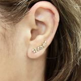 Сережки кафи Xuping Метелики медичне золото позолота 18К А/В 1-2231