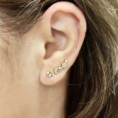 Серьги каффы Xuping Бабочки медицинское золото позолота 18К А/В 1-2231
