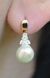 Срібні сережки з перлами 111с 111с фото 3