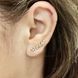 Серьги каффы Xuping Бабочки медицинское золото позолота 18К А/В 1-2231