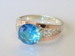 Серебряное кольцо с золотыми пластинами 026к 22