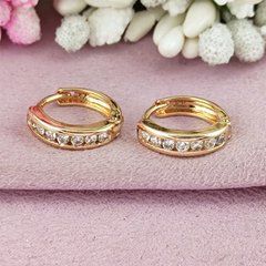 Сережки кільця Xuping дитячі медичне золото позолота 18К А/В 1-4414