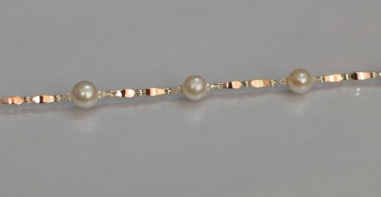 Срібний браслет з перлами Бр19