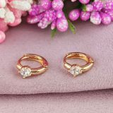 Серьги кольца детские Xuping медицинское золото позолота 18К А/В 1-3884