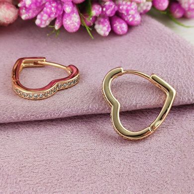 Сережки Xuping медичне золото позолота 18К А/В 1-4216