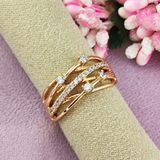 Каблучка Xuping медичне золото позолота 18К, 17,5