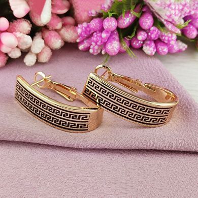 Сережки Xuping Греція медичне золото позолота 18К А/В 1-4341