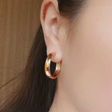 Серьги кольца Xuping Классика медицинское золото позолота 18К А/В 1-2499