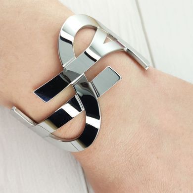 Браслет 1:1 STAINLESS STEEL медицинская сталь родий А/В 11-0080