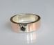 Обручальное кольцо из серебра с золотом Обр31 15